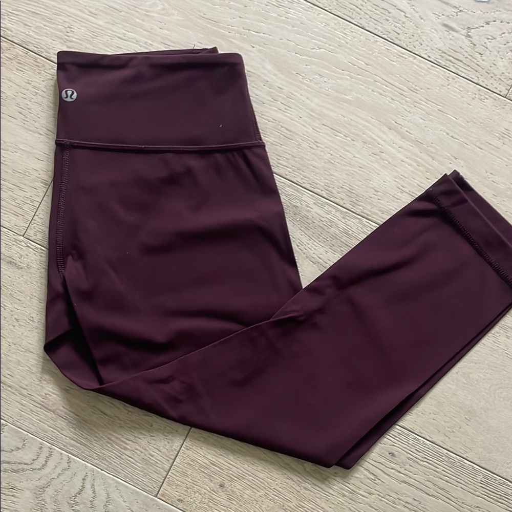 Lululemon Burgundy Leggings